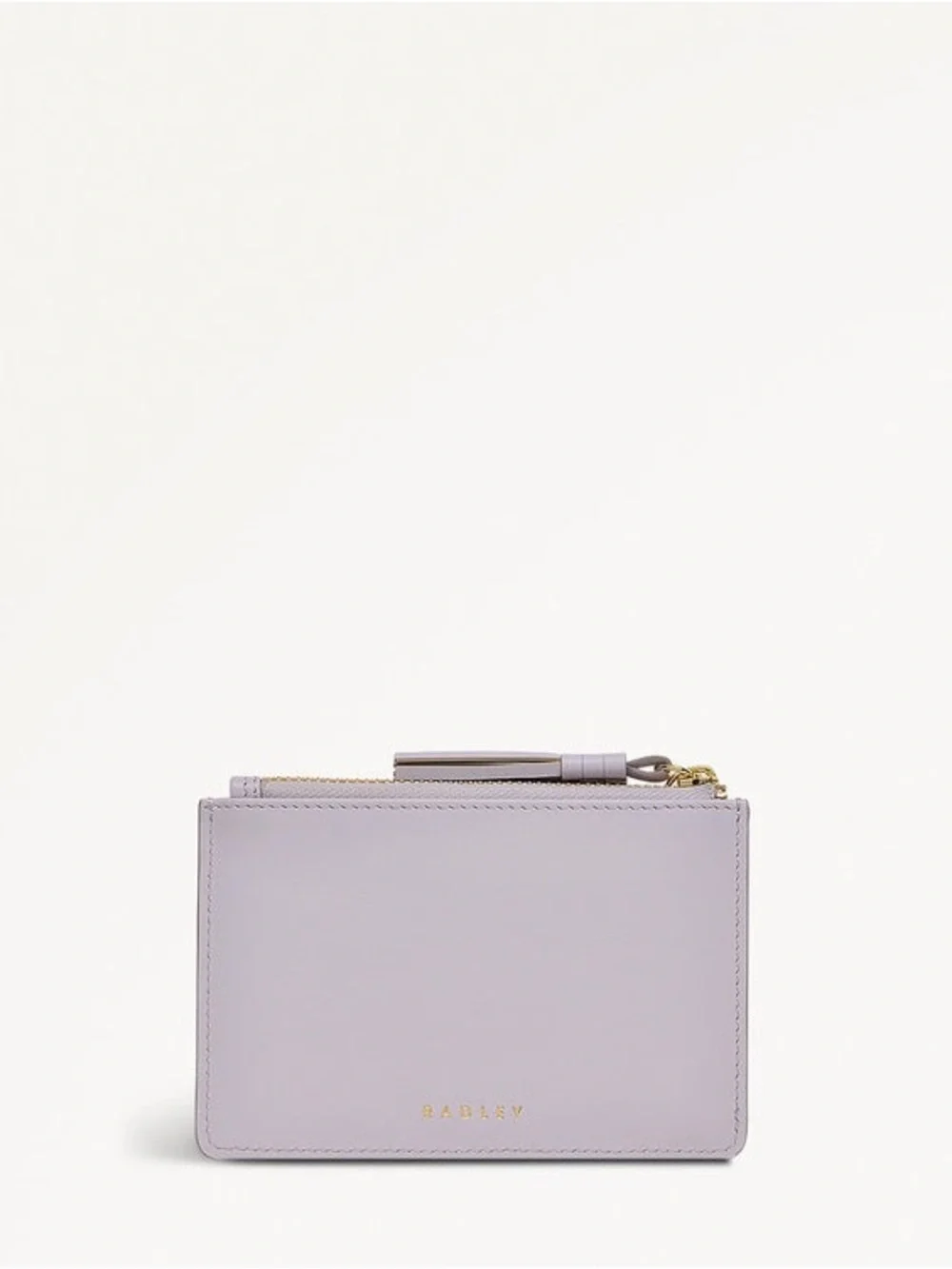 RADLEY LONDON Lavender Leather Card & Key Holder with Gold Script